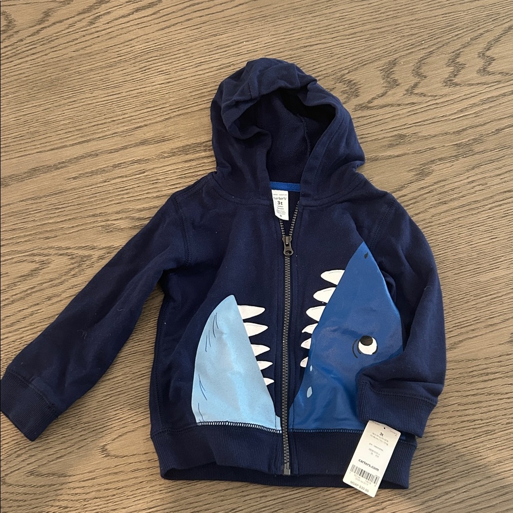 Carter's Navy Blue Toddler Zip-Up Hoodie